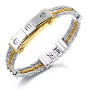 Padrisima Esclava Pulsera Caballero Oro 18k Regalo Amor Joya