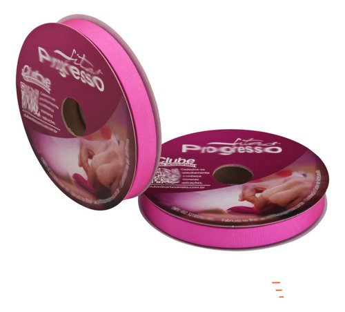 Fita Gorgurão Progresso Diversas Cores N°3 15mm 40m - 1 Rolo Cor Rosa Chiclete 1364