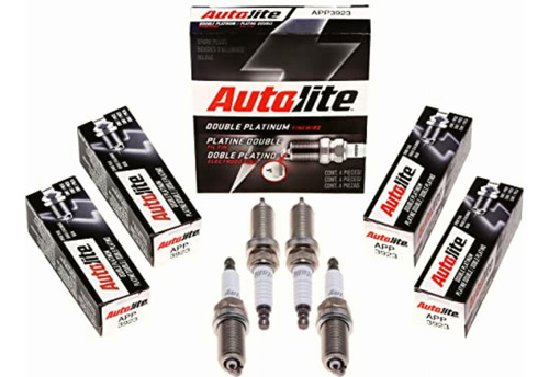 Autolite App3923-4pk Double Platinum Spark Plug, Pack Of 4