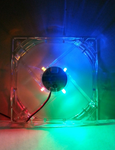 Fan Cooler 12 X 12 Para Pc - 4 Luces