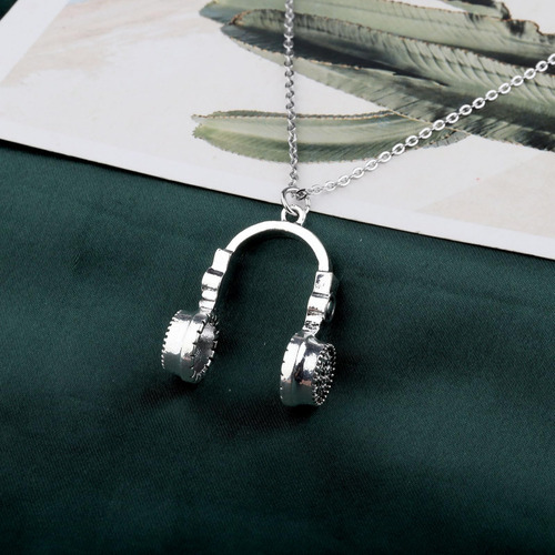 Keychin Collar Con Colgante De Auriculares Hip Hop Punk Joye