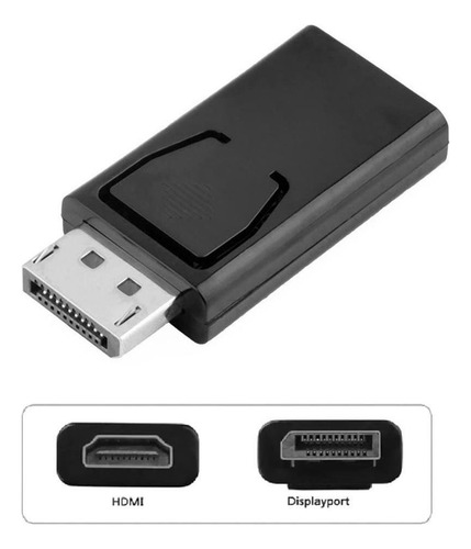 Adaptador Conversor Cabo Displayport Fca-dp3 Para Hdmi Femea