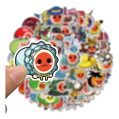 Adesivos De Desenho Animado Taiko No Tatsujin Para Encomenda