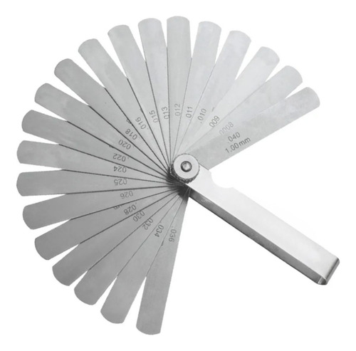 Calibre De Folga Mecânico 0,02 Mm A 1,00 Mm 31 Lâminas