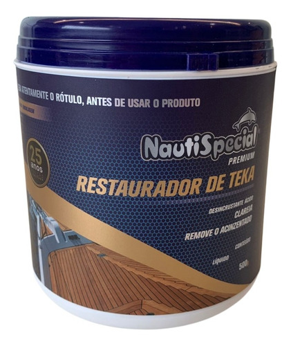 Restaurador Teka Náutico Nautispecial - Sal Azedo 500g Cor Branco