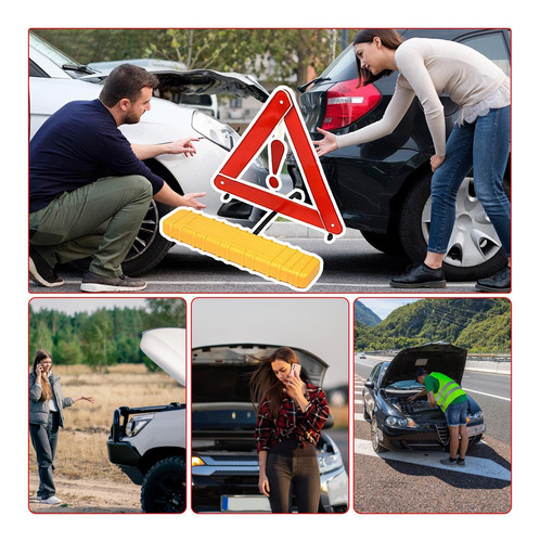 Señales De Advertencia Del Triángulo Del Coche Reflector Del