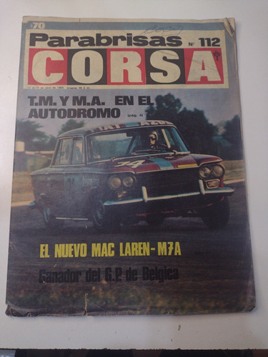Revista Corsa Nº112 17 De Junio  1968 