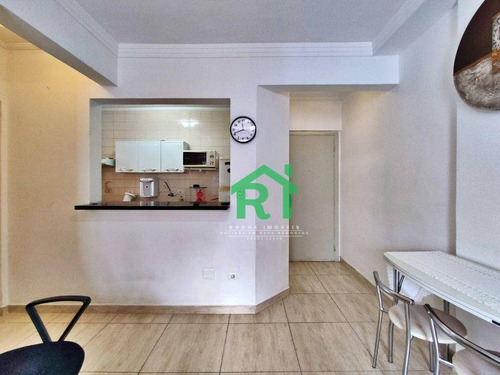 Imagem 7 de 22 de Apartamento À Venda Na Praia Das Astúrias, Sacada, 1 Dormitório Sendo 1 Suíte, 1 Vaga De Garagem, Astúrias, Guarujá/sp - Ap5369