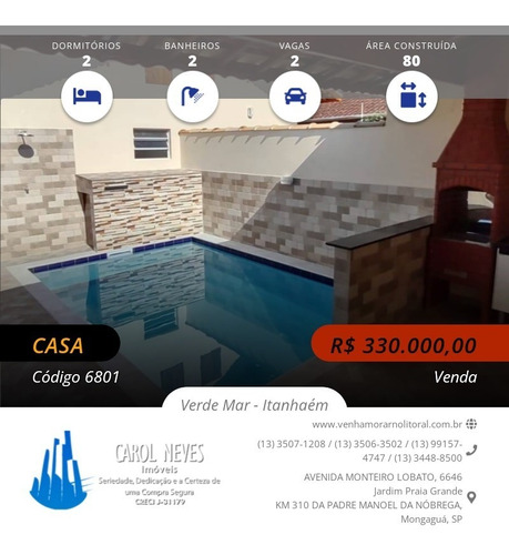 Imagem 1 de 22 de 6801 - Casa Nova 2 Dormitórios Suíte Churrasqueira Piscina