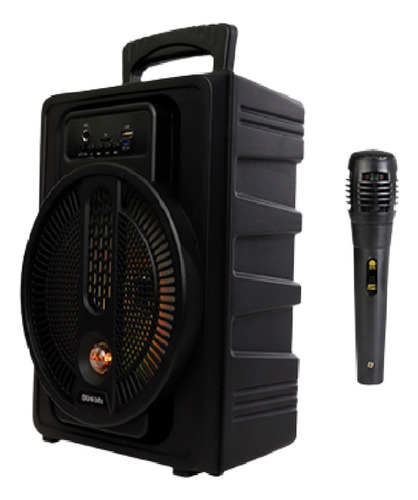Bocina Altavoz Bafle Karaoke Microfono Luz Rgb 8 PuLG 4 Pzas