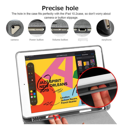 Funda Con Teclado Amzcase Para Ipad Pro 9.7 Y Ipad Air 2 1 Color