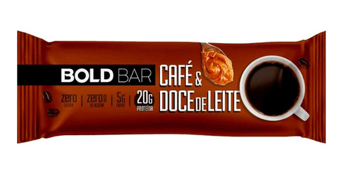 Barra Proteica Sabor Café E Doce De Leite Bold Bar 60g