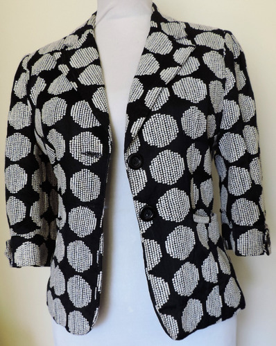 Chaqueta Negra Con Blanco (Usado)