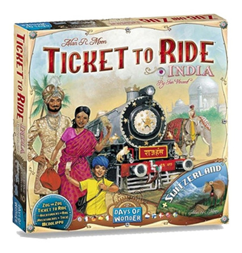 Expansión Aventureros Al Tren India Y Suiza Ticket To Ride