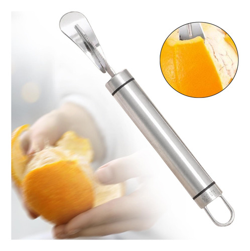 Pelador De Cítricos Y Naranjas, Y Removedor De Mango Curvo,