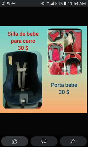 Silla De Carro Para Niños Y Porta Bebe