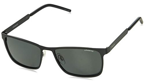 Gafas De Sol Polaroid Pld2047u/s, Rectangular, Mate Negro