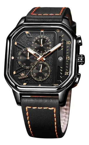 comprar Olevs Relojes Para Hombres Reloj De Cuero Cronógrafo Reloj D