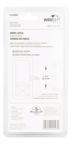 Cerradura Pulsador Wright Para Puertas: Compacta Y Segura