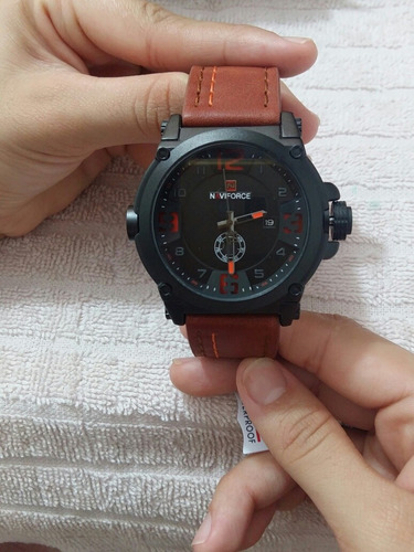 Relógio Original Naviforce Couro