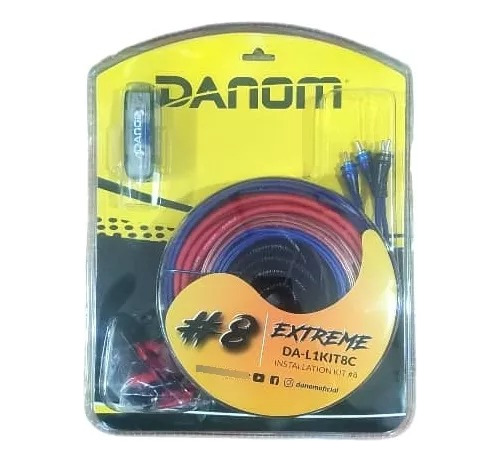 Kit Cable De Sonido  Calibre Nro 8 Danom Para Vehiculos