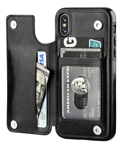Xs X Wallet Case With Card Holder, Ot Onetop Premium Pu Lea