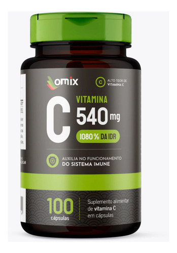 Vitamina C - 100 Cápsulas Omix