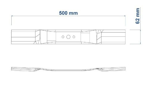 Imagem 2 de 3 de Lamina 50cm Ce50/cc50m,cd100 Top Tramontina 78795300
