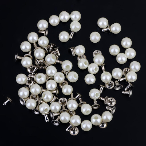 3 Conjunto De Rebites E Pérolas Para Artesanato Diy 100pcs