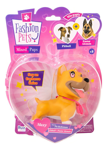 Muñeco Mini Dolls Max Pit Bulleman Fashion Pets