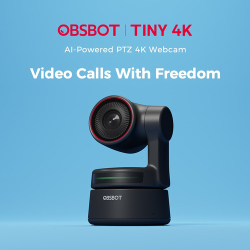 Imagen 7 de 7 de Obsbot Tiny 4k Ptz Ia Webcam Seguimiento Control De Gestos