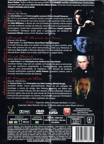 Imagem 2 de 2 de Dvd Box Dracula No Cinema C/cards - Versatil - Bonellihq Z20