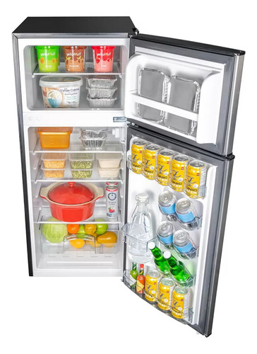 Frigobar Refrigerador Plateado 4.2 Pie