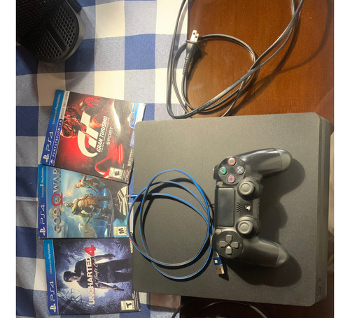 Ps4 Slim 1tb +1 Control Y 3 Juegos (usado)