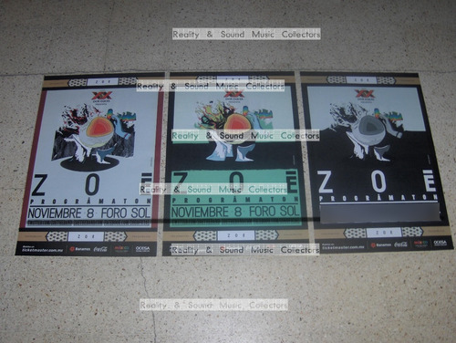 Zoe 3 Posters Foro Sol Programaton 2014 De Coleccion