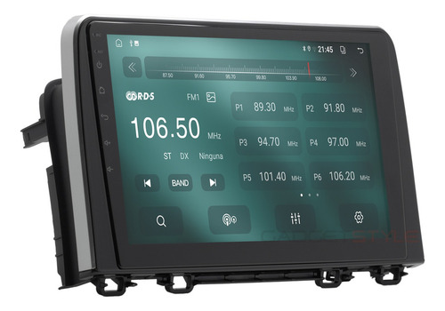 Estereo Honda Crv 2017 A 2022 Android Carplay 2 32gb Color Negro