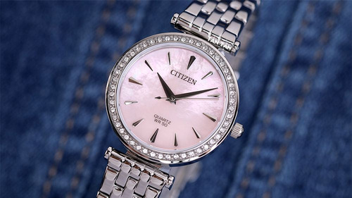 Reloj Citizen 61362 Er0210-55y Mujer Acero Madre Perla Color del fondo Rosa 61362