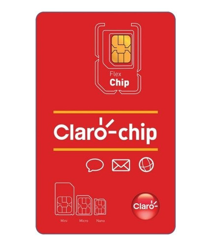 Chip Operadora Claro Gsm  4g Triplo Corte Ddd Livre