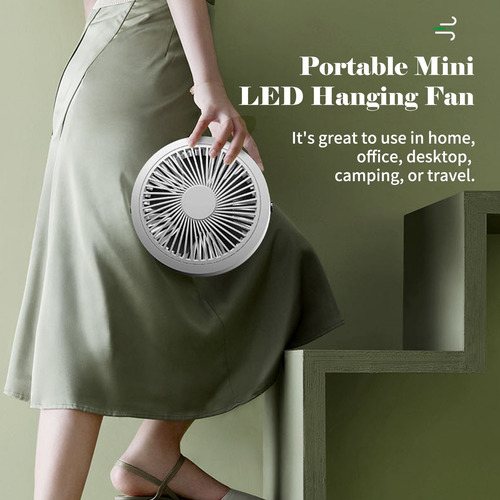 Imagen 4 de 9 de Ventilador De Techo Multifunción De Tres Velocidades 2000mah