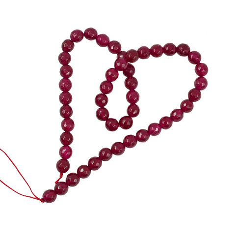Tallado Ruby Jade Redondo Piedras Preciosas Perlas Sueltas