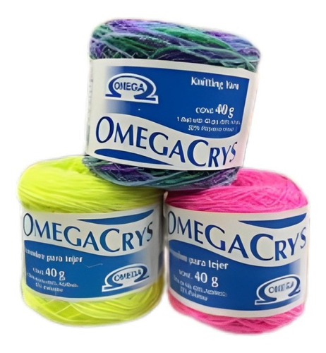 20 Estambre Omega Crys 40g Amigurumis Colores A Elegir