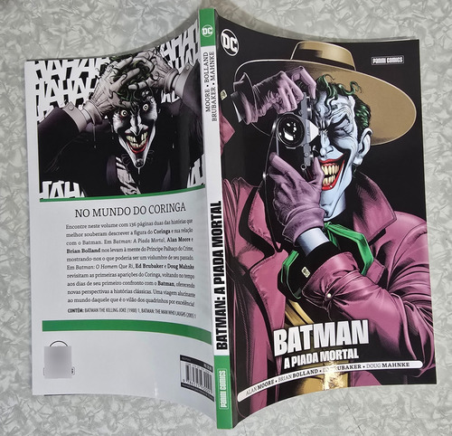 Batman A Piada Mortal Dc De Bolso De Alan Moore E Ed Brubaker Ed. Panini Hq (Usado)