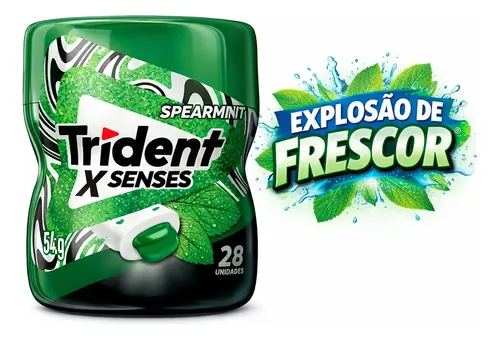 Trident Xsense Chiclete Premium Refrescância Duradoura Horte