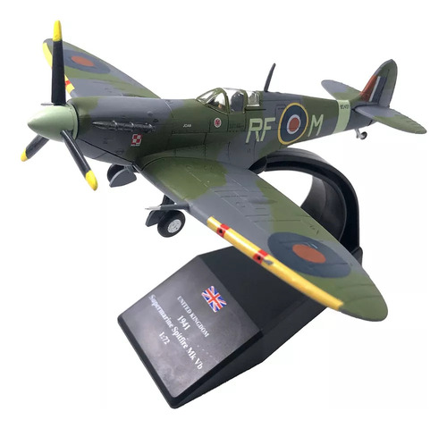 Modelo Fundido Fighter 1/72 Da Segunda Guerra Mundial Com