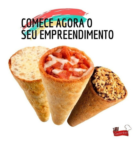 Imagem 2 de 2 de Fabrica Completa Pizza Cone Com Forno E Acessórios Gastrobel