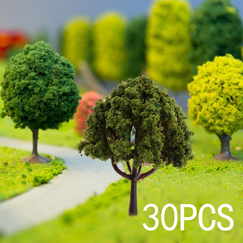 Modelo De Árboles En Miniatura Árboles De 30 Piezas