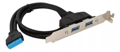 Puerto Usb 3.0 Dual Bracket Trasero Para Gabinete Pc