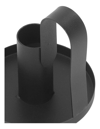 2 Porta-velas De Metal Com Alça Curva Estilo Retrô