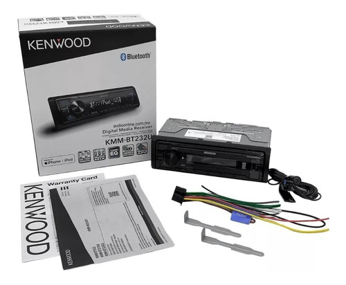 Autoestéreo Kenwood Kmm-bt232u Bluetooth Usb Aux Sin Cd