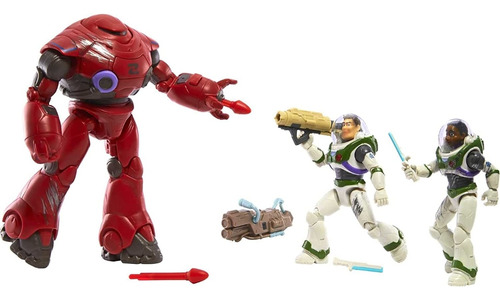 Disney Pixar Toys, Juego De 3 Cifras Con Buzz Lightyear, Cif